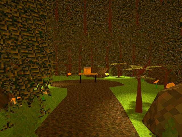 An image of the Forest scene from AMT Dream Simulator